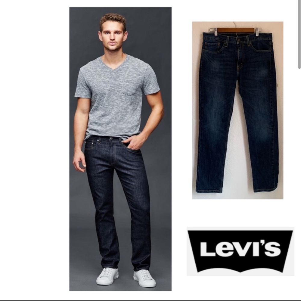 levi's premium 511 man dark blue